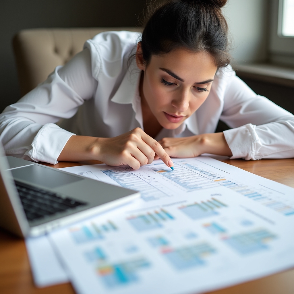 Sessione di pianificazione strategica con materiali del corso su scrivania